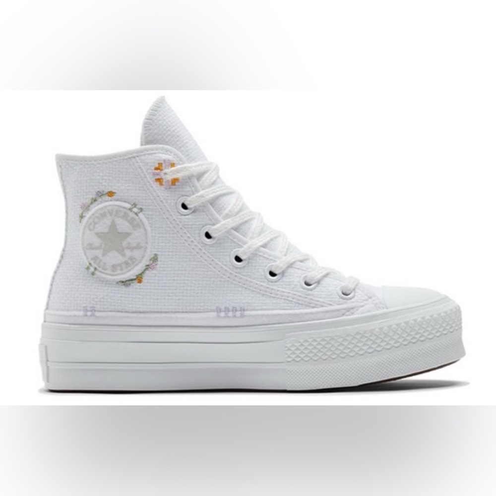 Converse Chuck Taylor All Star Lift Platform High 'Autumn Embroidery White'